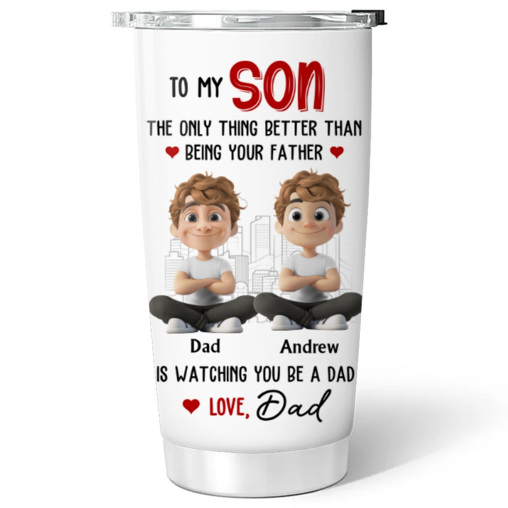 Proud To Watch You Grow - Personalized Custom Tumbler