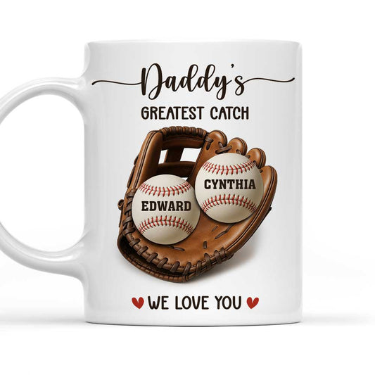 Baseball Dad - Personalized Custom Coffee Mug
