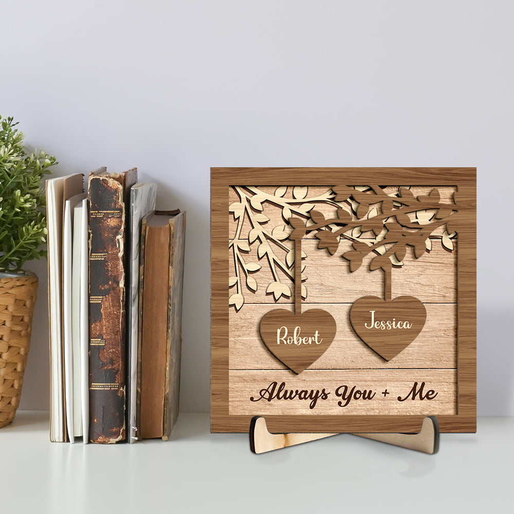 God Gave Me You -  Personalized Custom Wooden Plaque