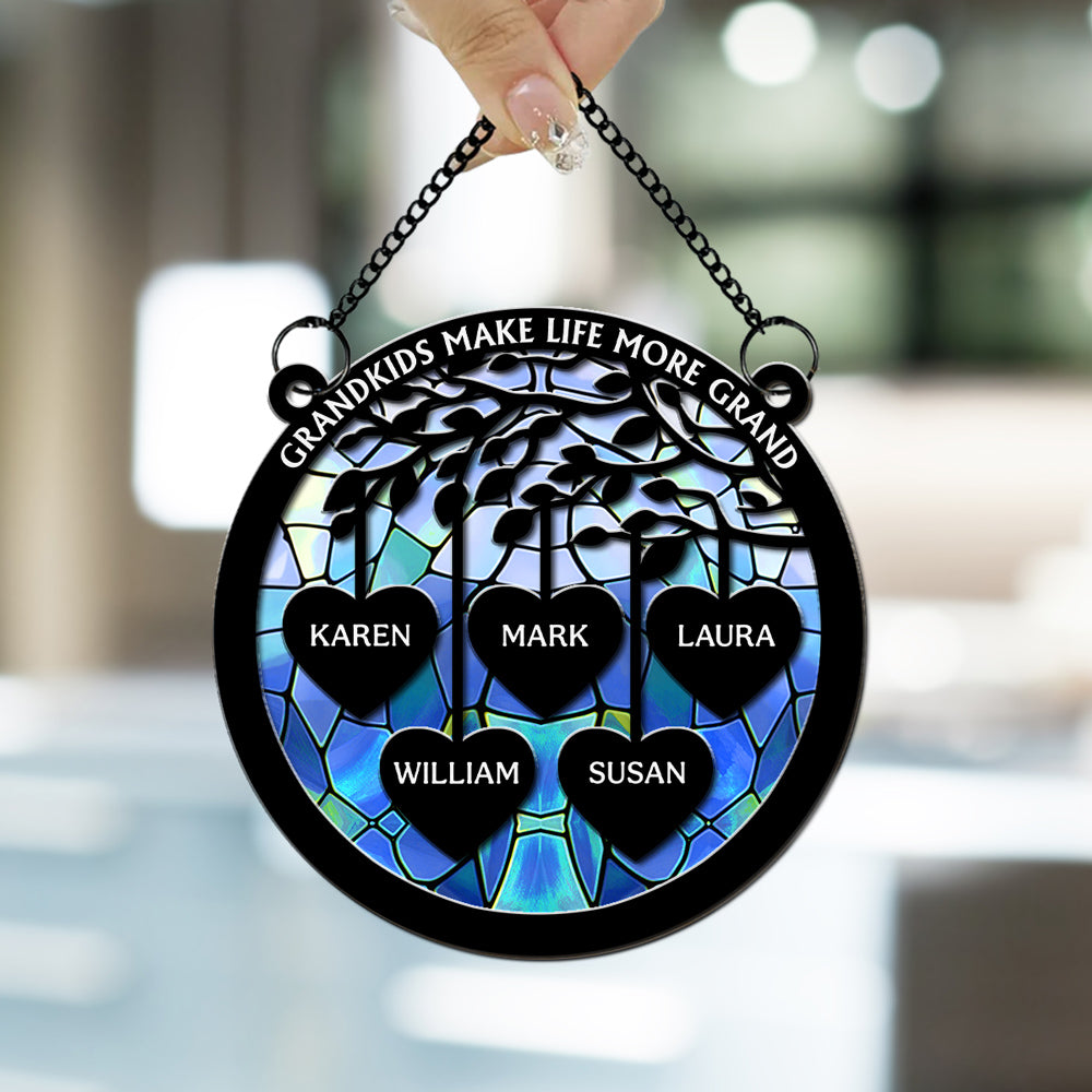 Love Grows Here - Personalized Custom Suncatcher