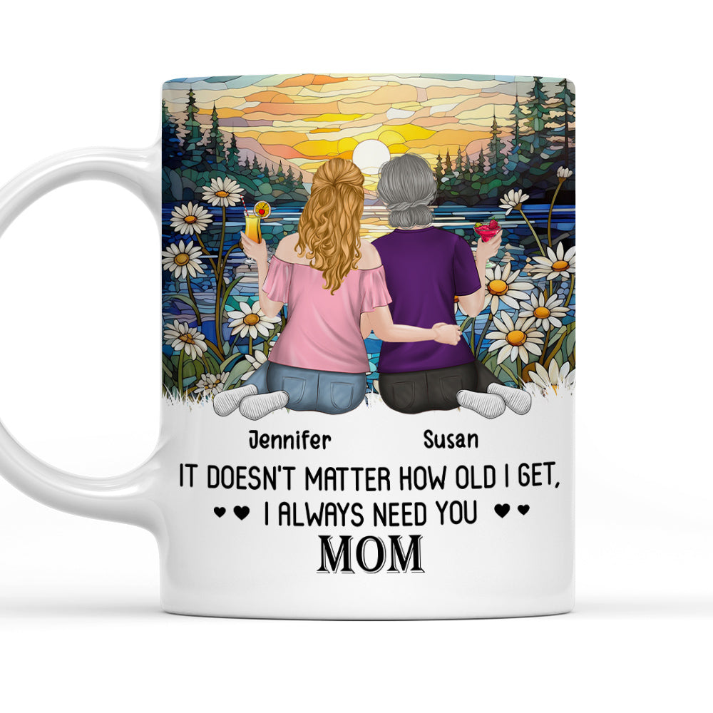 I Always Need You Mom - Personalized Custom Coffee Mug
