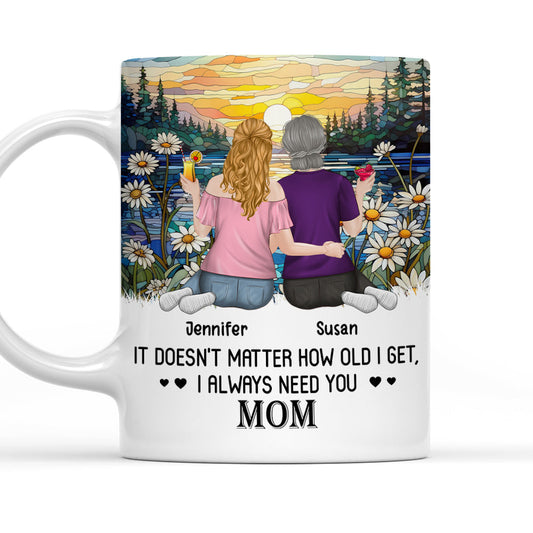 I Always Need You Mom - Personalized Custom Coffee Mug