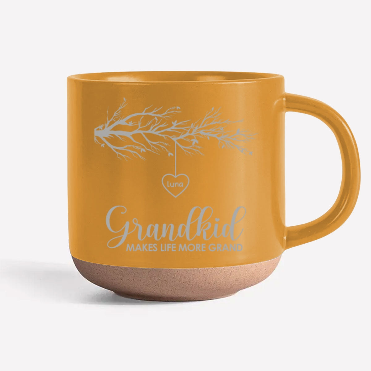 Grandkids Make Life More Grand - Personalized Custom Engraved Pottery Mug