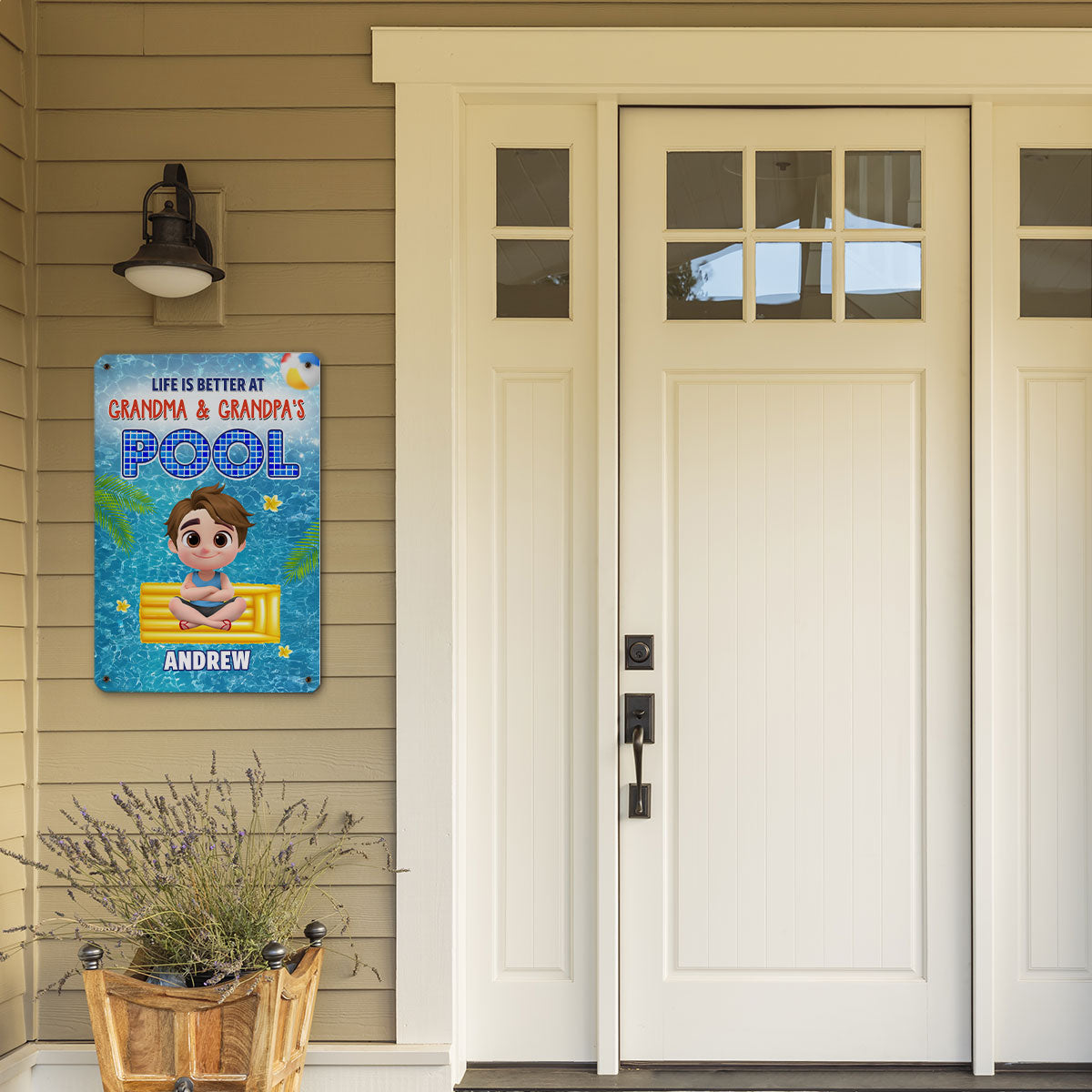 Time For The Beach - Personalized Custom Metal Sign