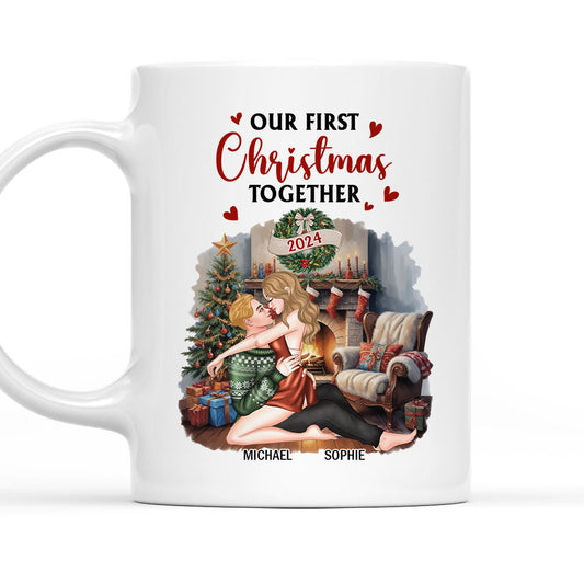 Our First Christmas Together Baby - Personalized Custom Coffee Mug