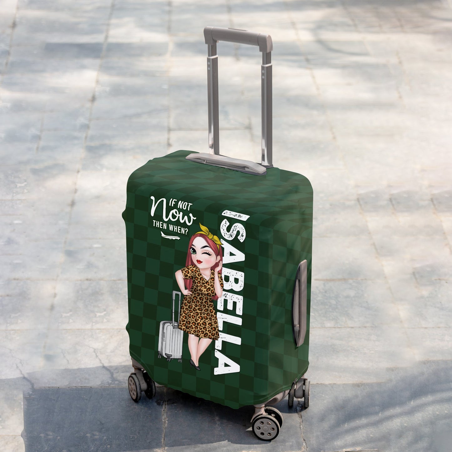 Travel Is My Therapy - Personalized Custom Luggage Cover