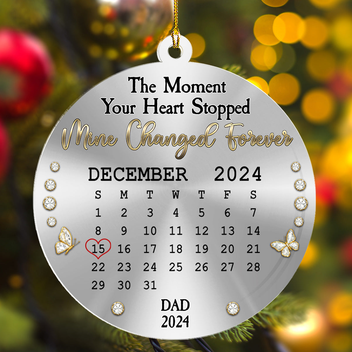 Forever My Angel - Personalized Custom Acrylic Ornament