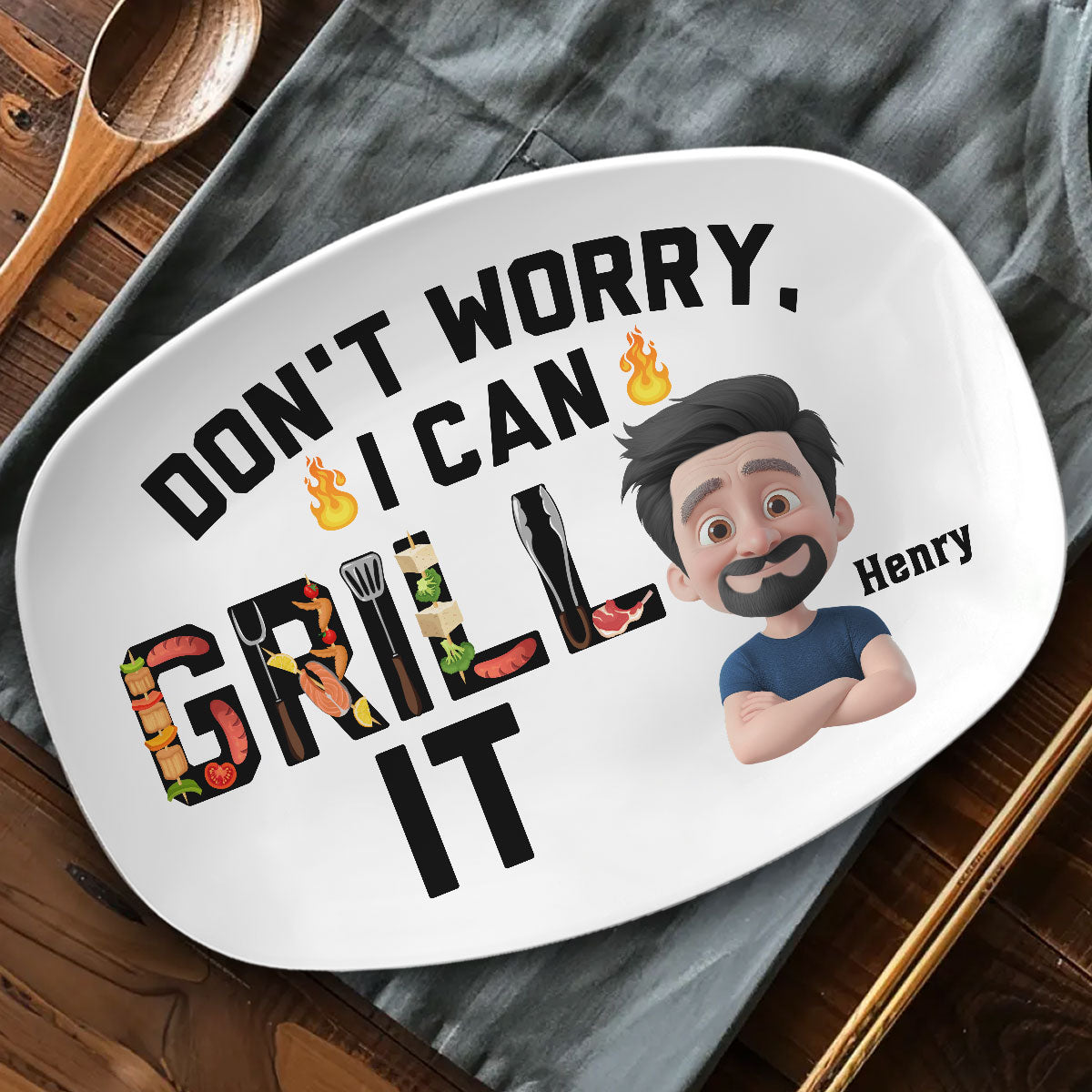 I Can Grill It - Personalized Custom Platter