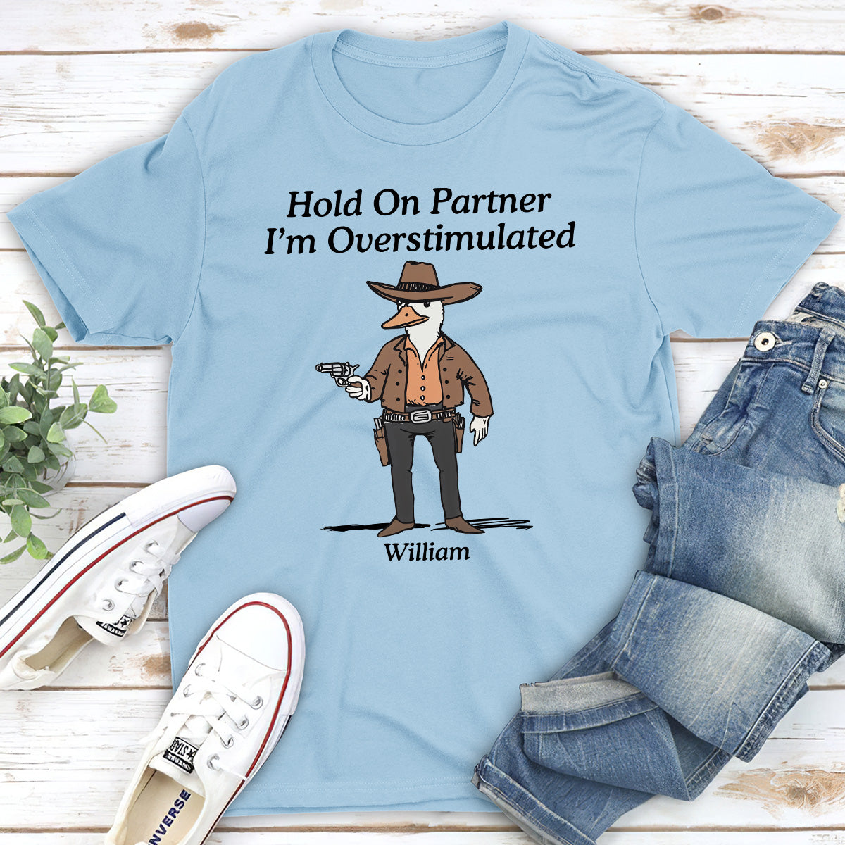 Hold On Partner - Personalized Custom Shirt
