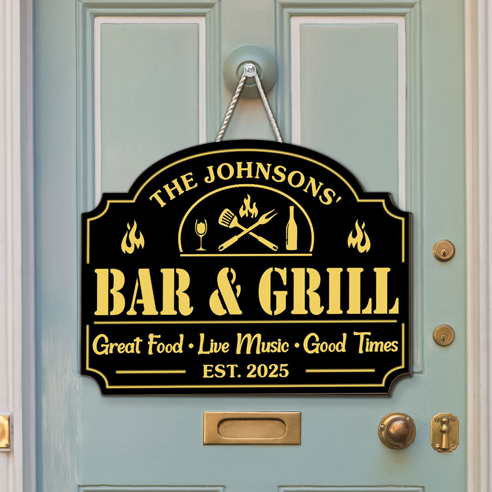 Great Time At Backyard - Personalized Custom Wood Sign