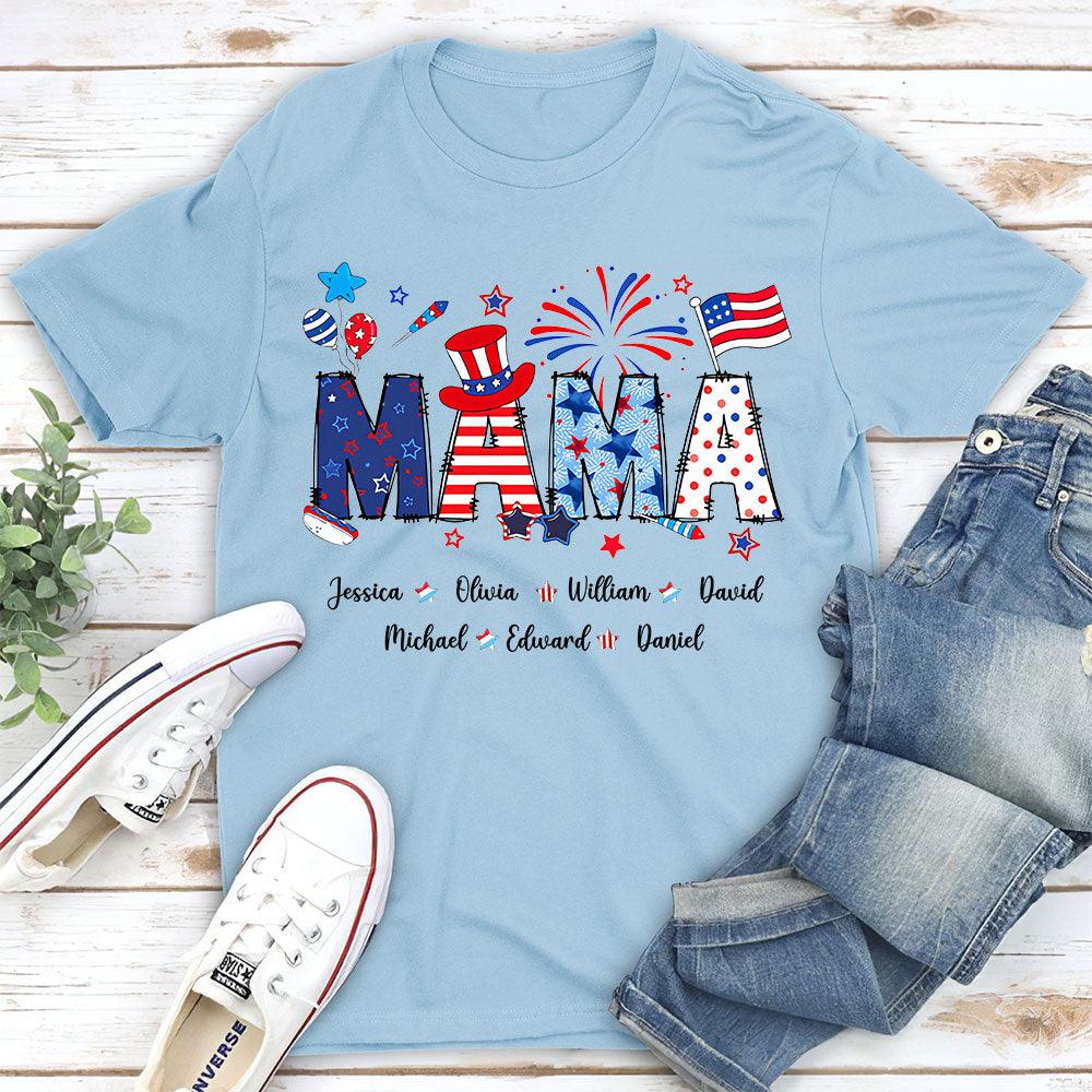 Grandma 4th Of July - Personalized Custom Shirt