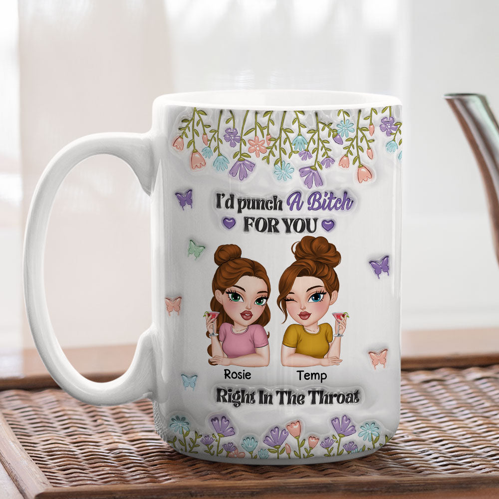 Bestie Slay Forever - Personalized Custom 3D Inflated Effect Mug