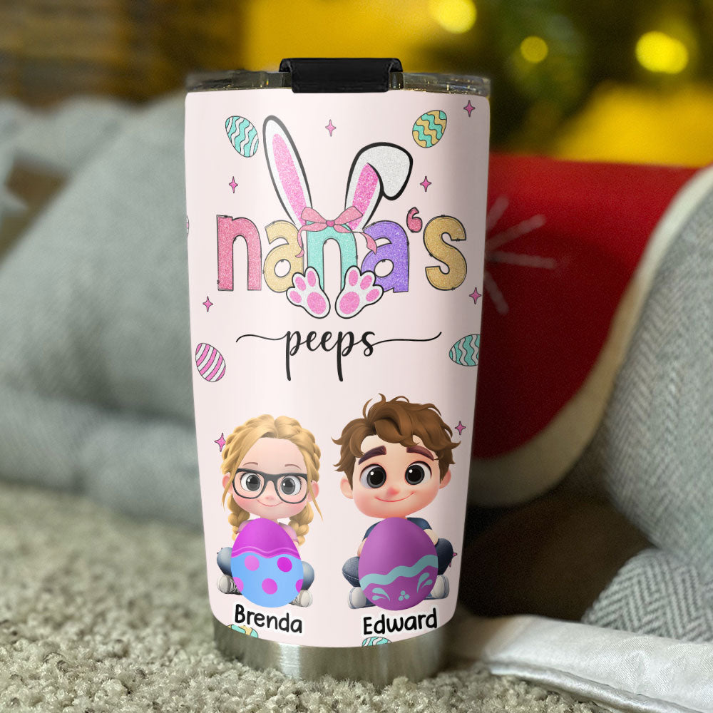 My Peeps Call Me Grandma - Personalized Custom Tumbler