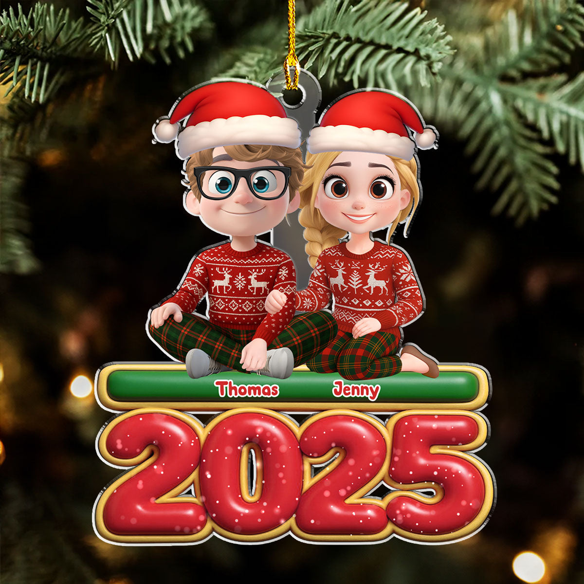 Just You And Me - Personalized Custom Acrylic Ornament