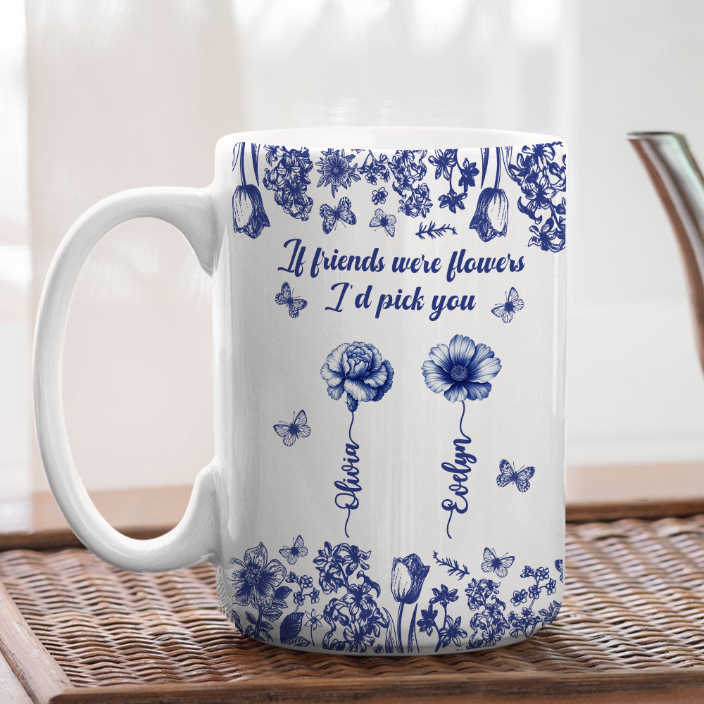 I Would Pick You Toile - Personalized Custom Coffee Mug
