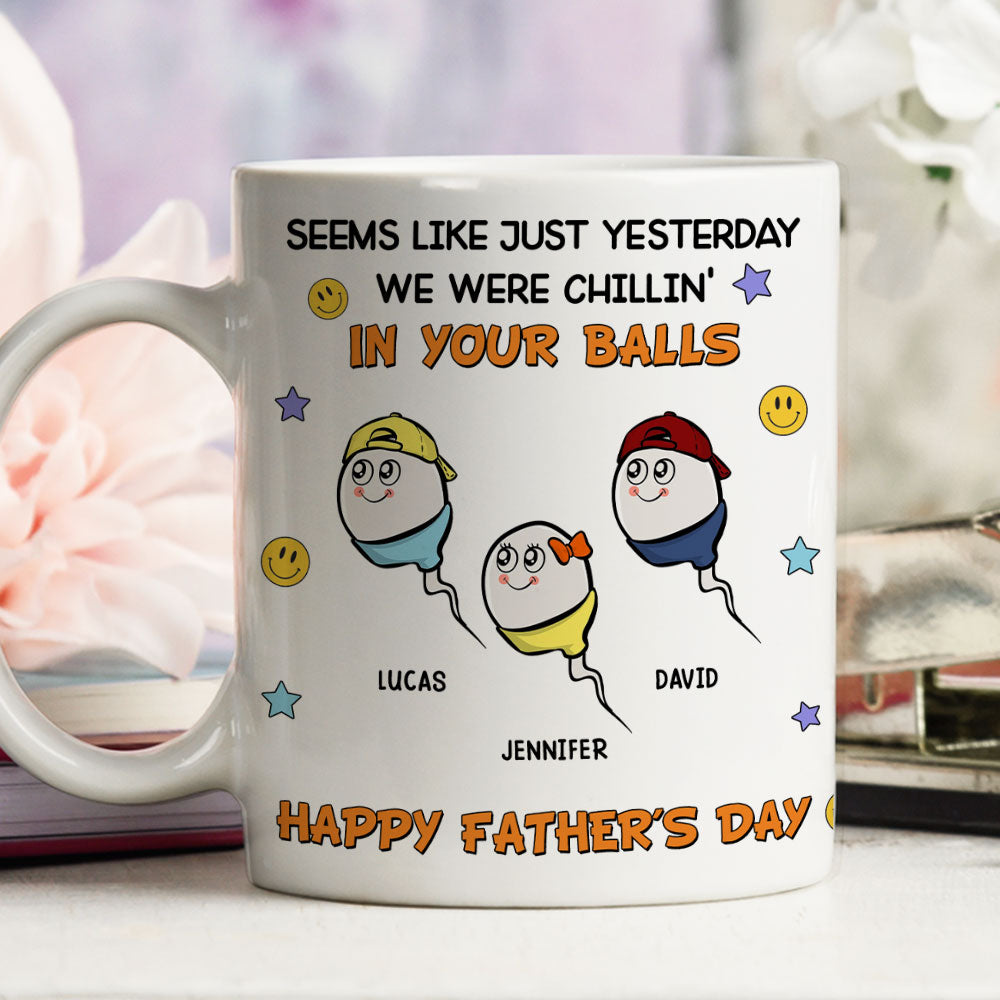 We Were Chilling - Personalized Custom Coffee Mug