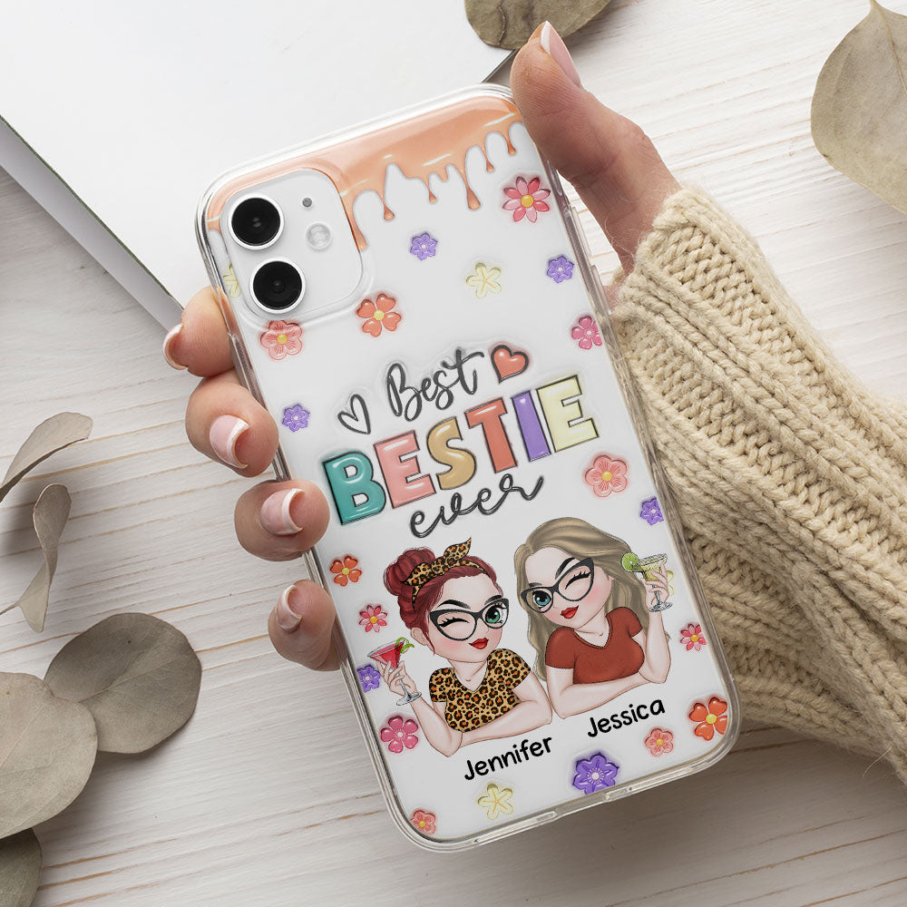 Best Bestie Ever - Personalized Custom 3D Inflated Effect Phone Case