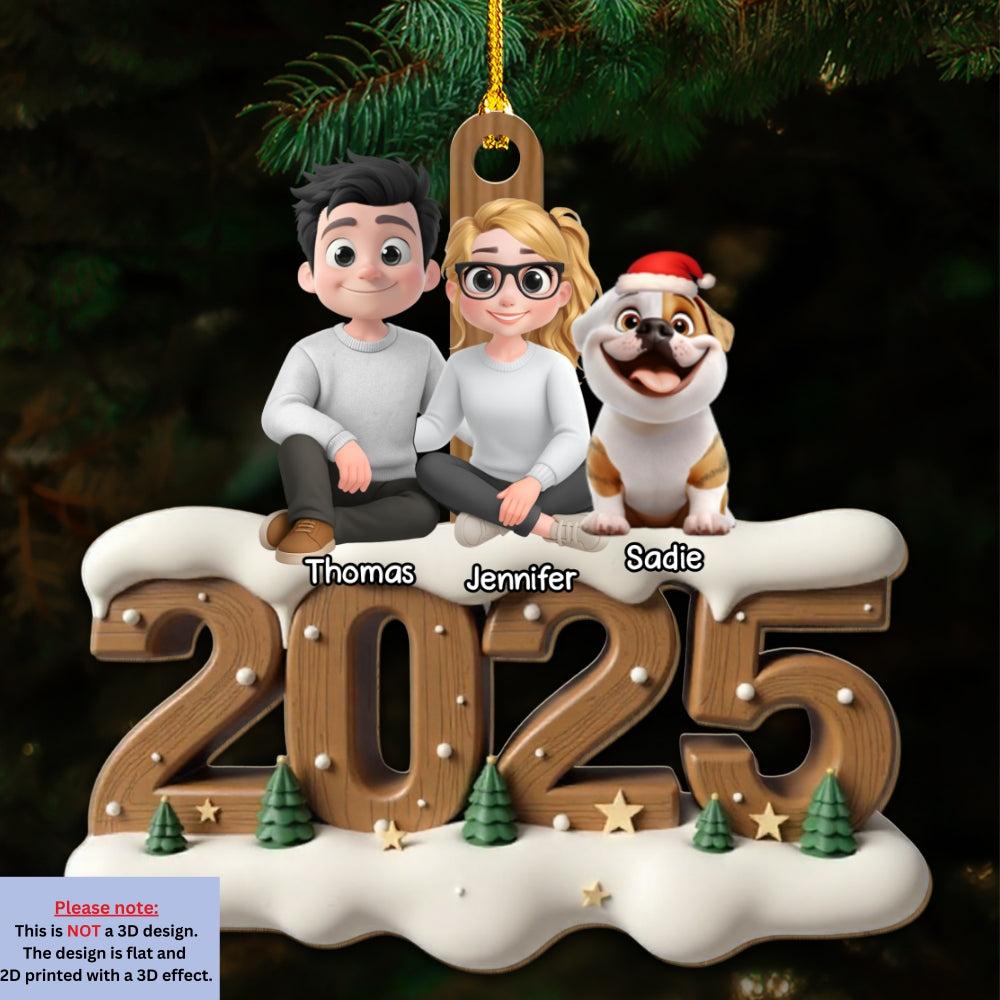 From This Year Onwards - Personalized Custom 3D Effect Wood Ornament
