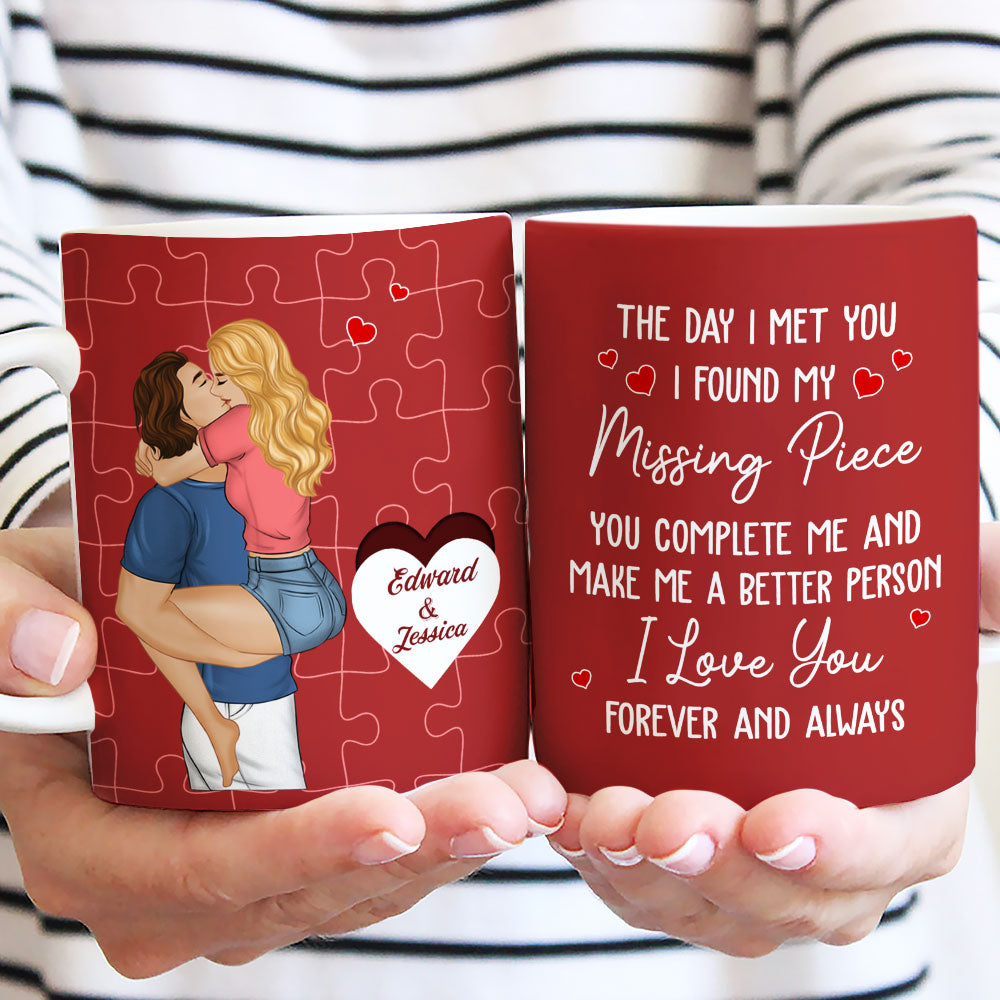 I Found My Missing Piece - Personalized Custom Coffee Mug