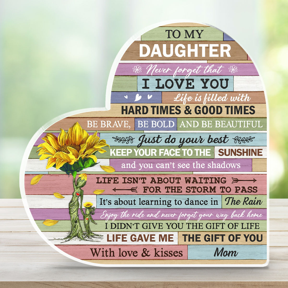 Life Gave Me The Gift Of You - Personalized Custom Acrylic Plaque