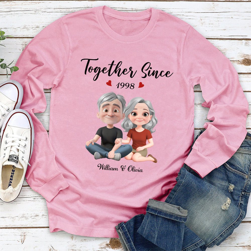 Together Since Husband Wife - Personalized Custom Shirt