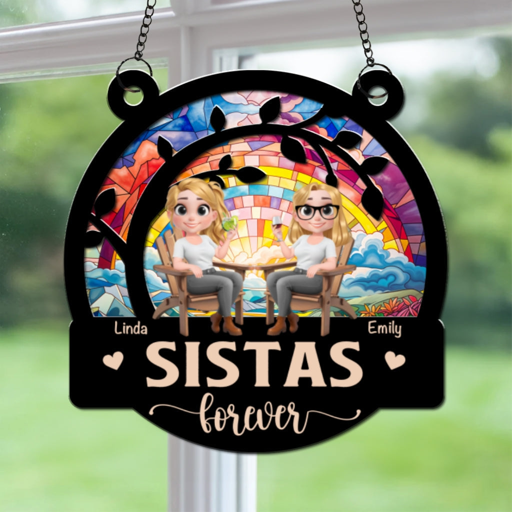 Besties Forever - Personalized Custom Suncatcher