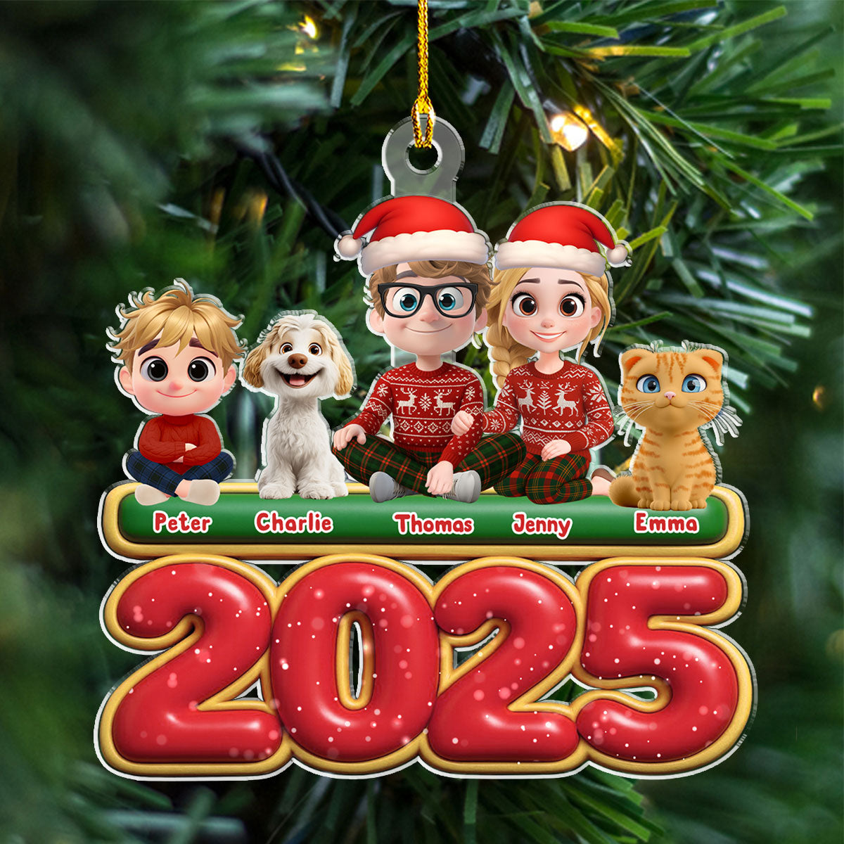 We And Our Kids Pet Version - Personalized Custom Acrylic Ornament