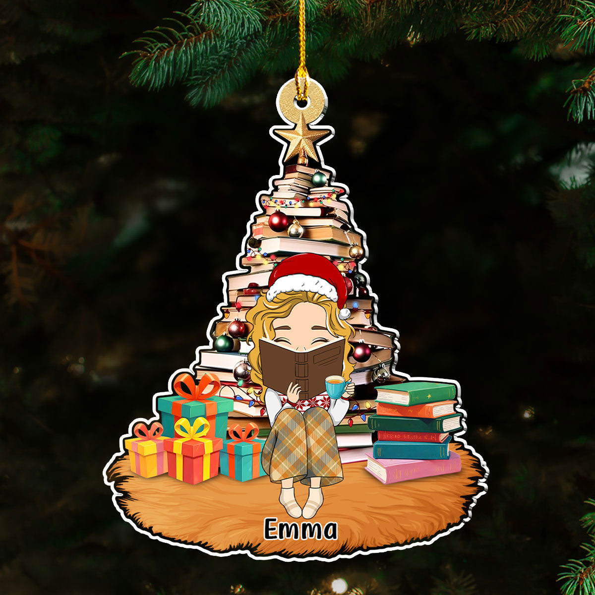 All I Want For Christmas Is A Good Book  - Personalized Custom Acrylic Ornament