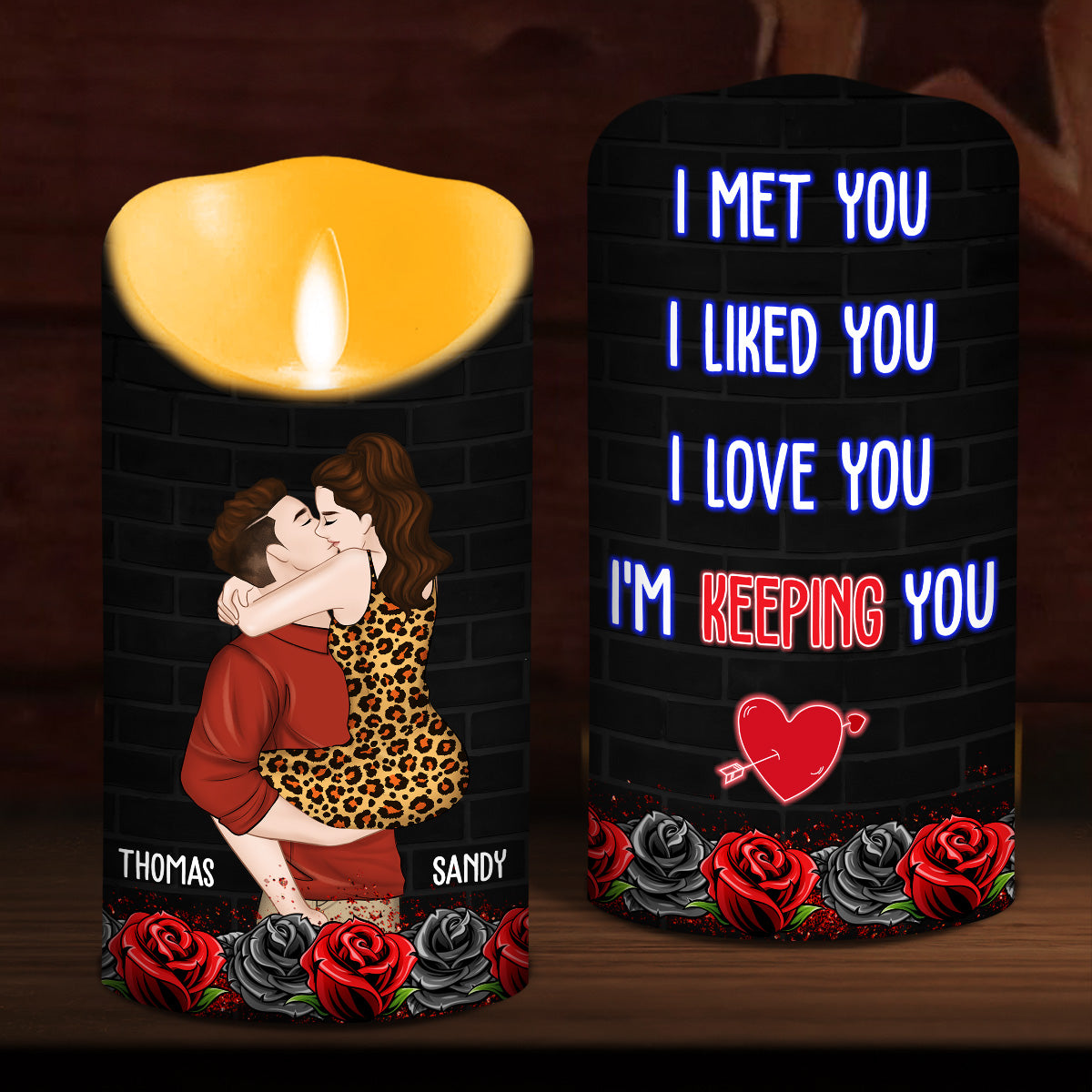 I Am Yours Forever - Personalized Custom LED Candle