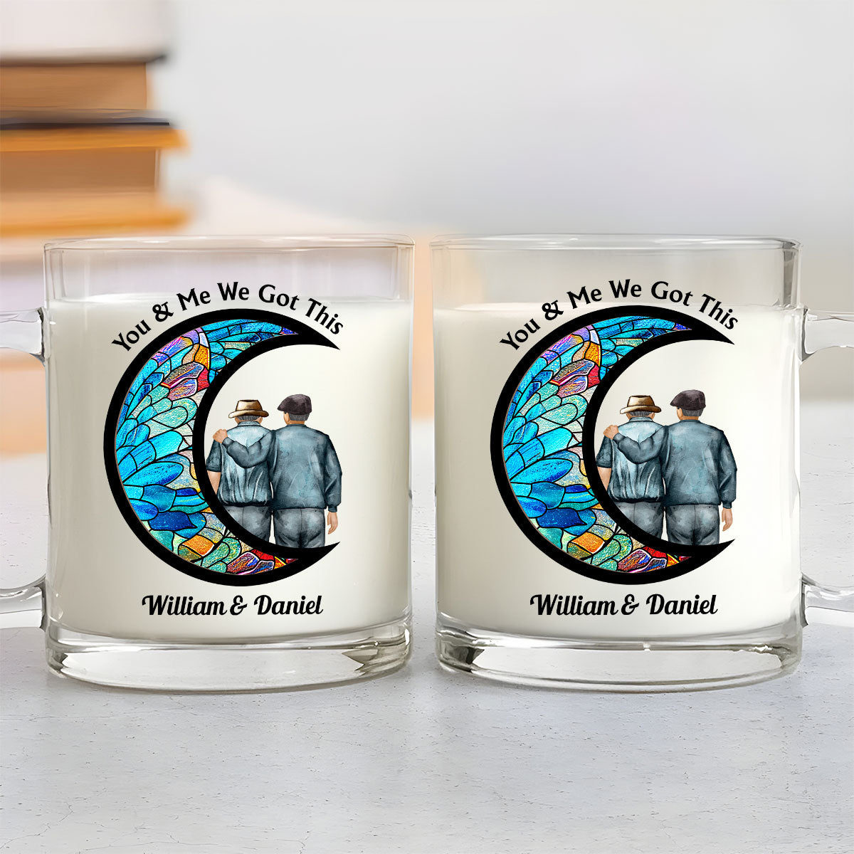 From Our First Kiss - Personalized Custom Glass Mug