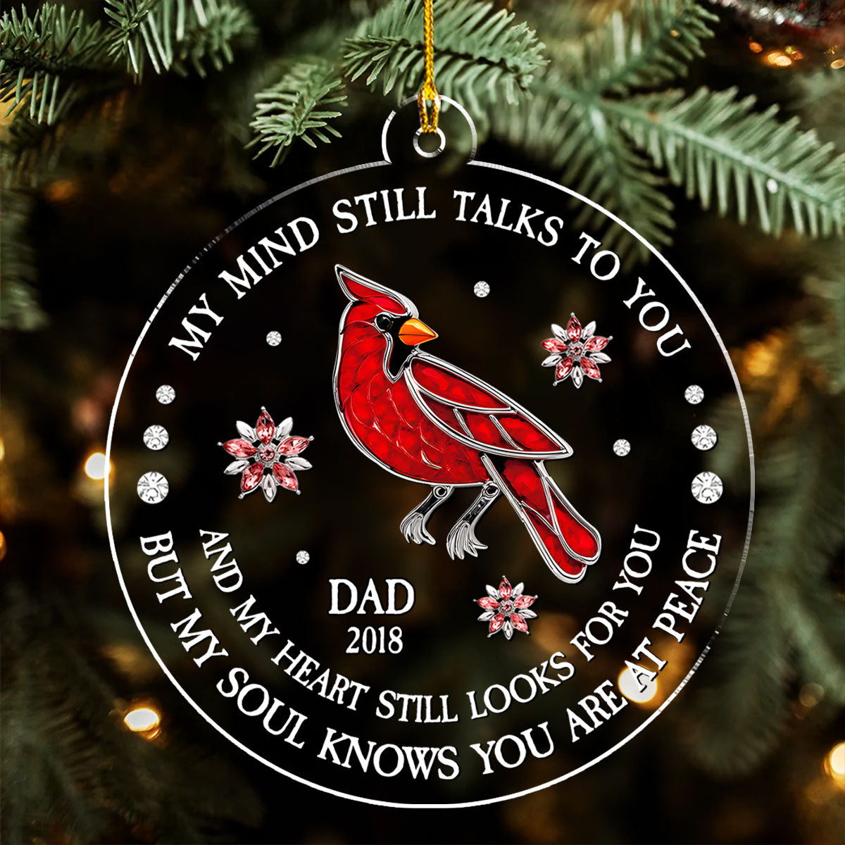 My Heart Still Looks For You - Personalized Custom Acrylic Ornament