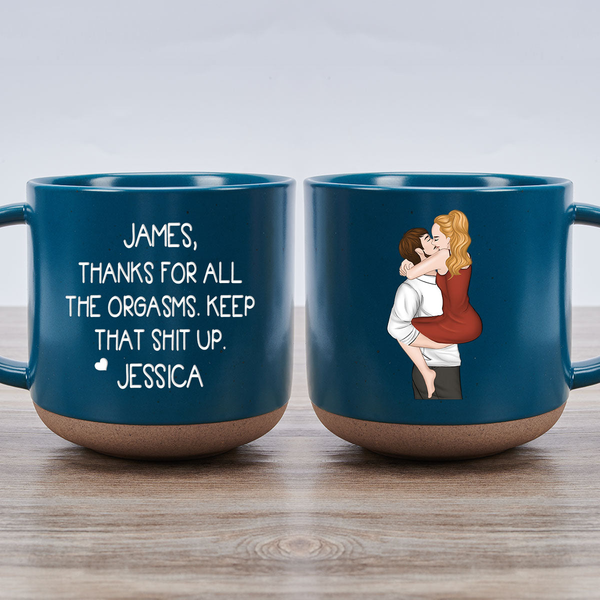 Thanks For All - Personalized Custom Pottery Mug