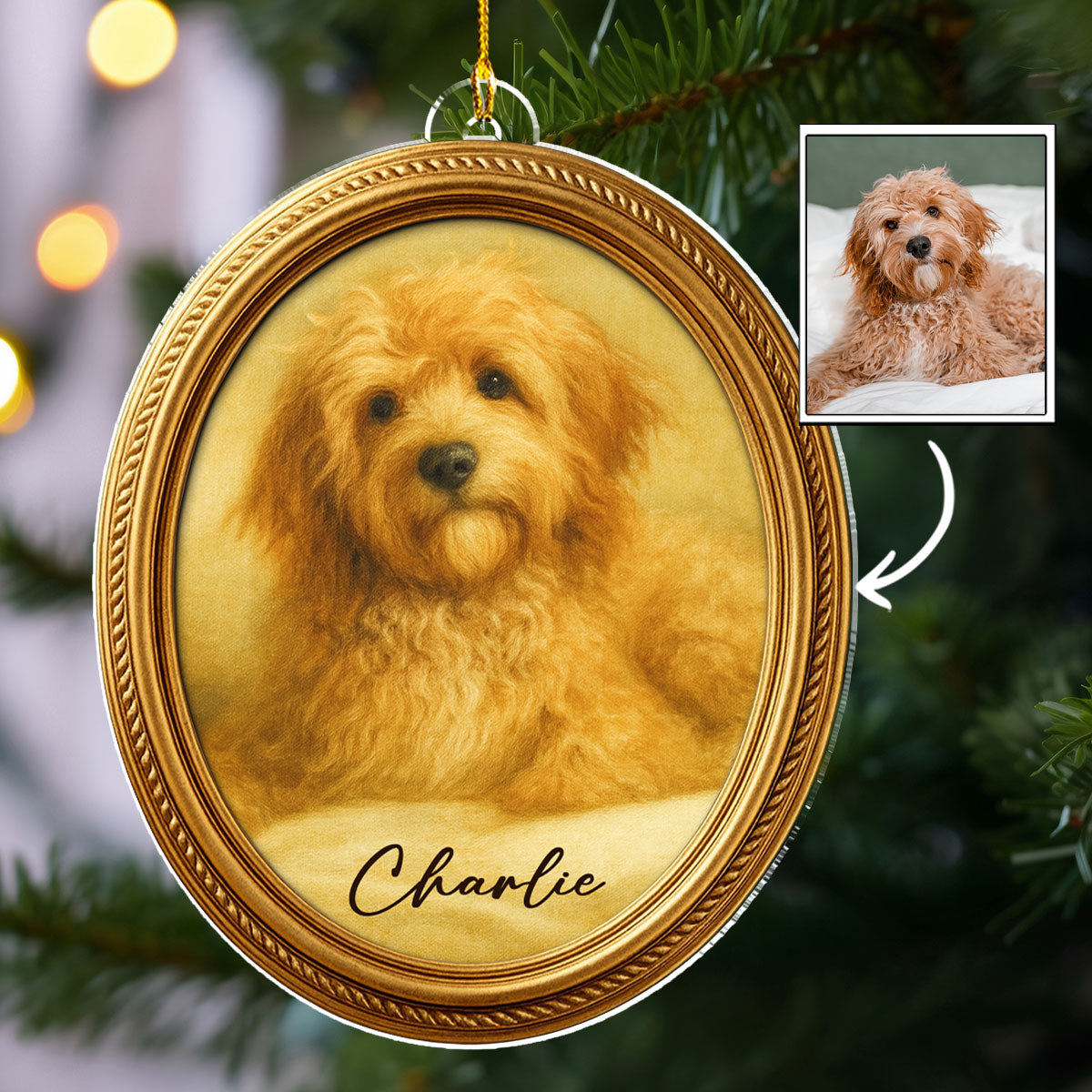 Paws In Heaven - Personalized Custom Acrylic Ornament