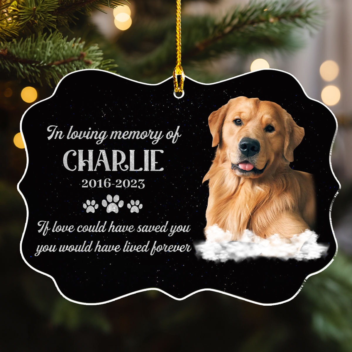 If Love Could Have Saved You - Personalized Custom Acrylic Ornament