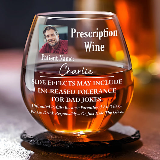 Raising Kids One Sip At A Time - Personalized Custom Wine Glass
