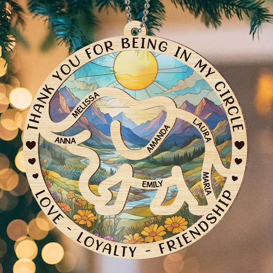 Special Part Of My Circle - Personalized Custom Suncatcher Ornament