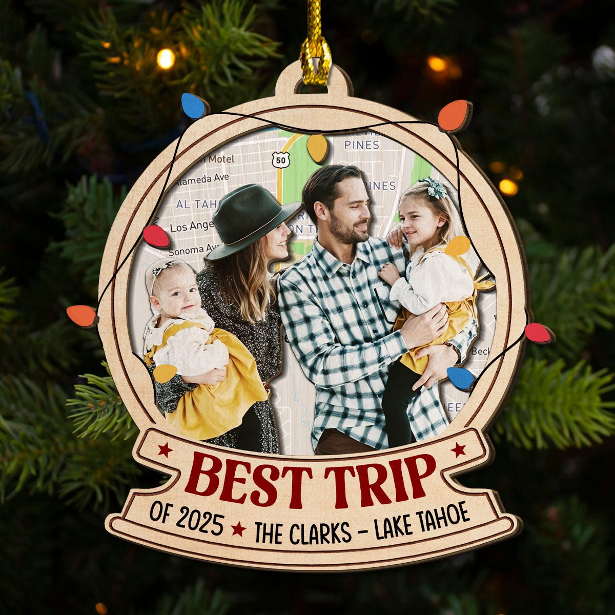 Best Trip - Personalized Custom 2-Layered Wood Ornament