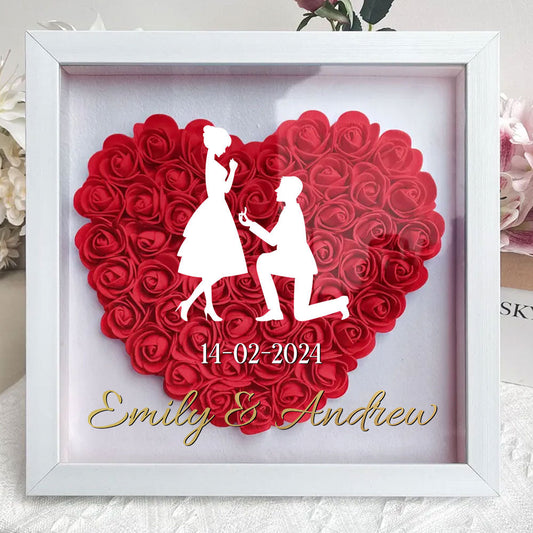 Loved You Then Love You Still - Personalized Custom Flower Shadow Box