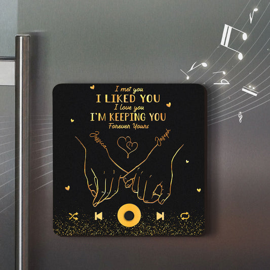 Forever Yours - Personalized Custom Music Fridge Magnet