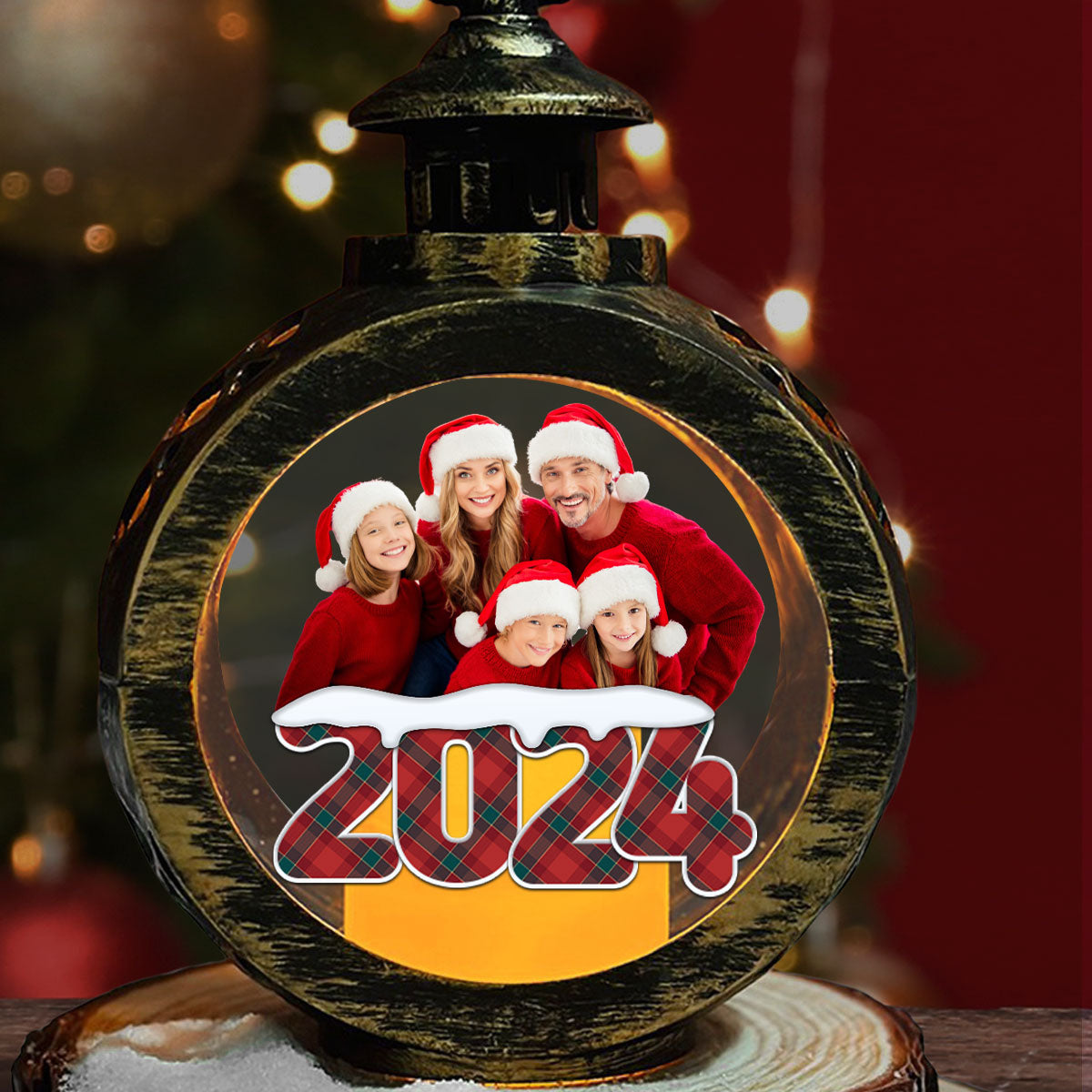 Warm Season - Personalized Custom Christmas Lantern