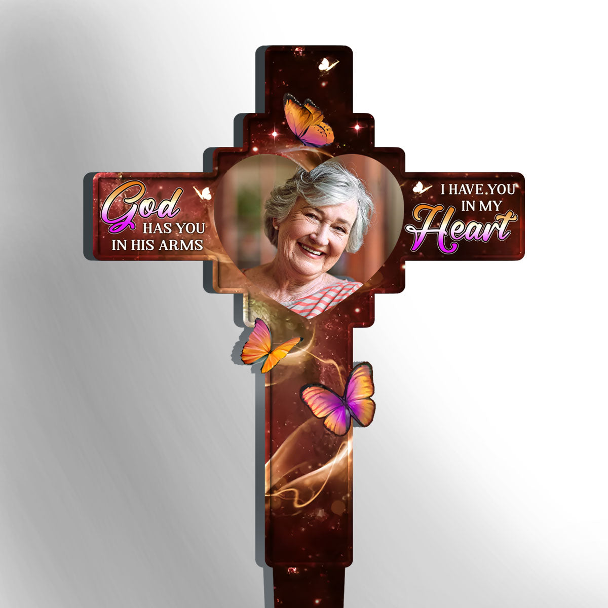 In Our Hearts Always  - Personalized Custom Acrylic Garden Stake