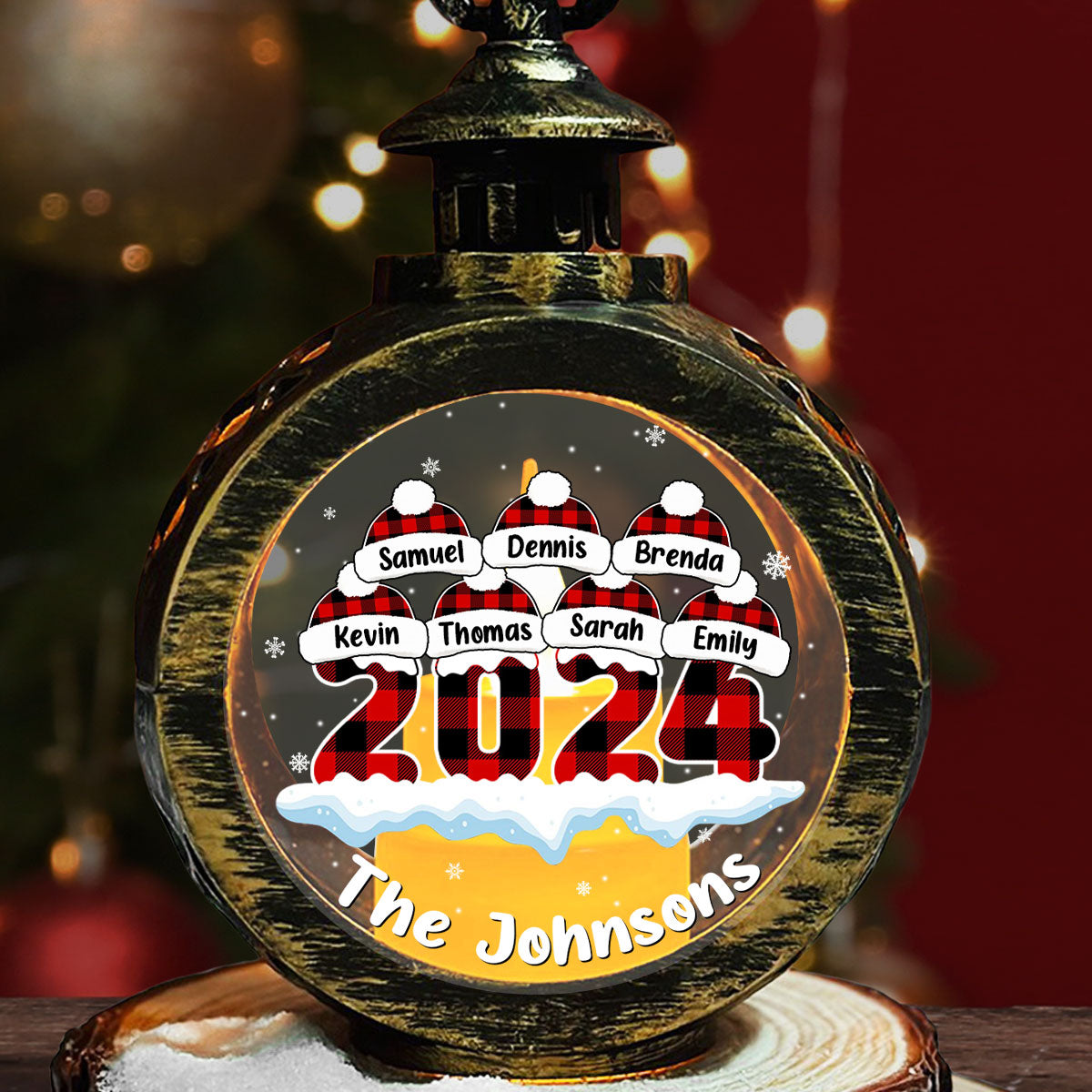 Lovely Christmas - Personalized Custom Christmas Lantern