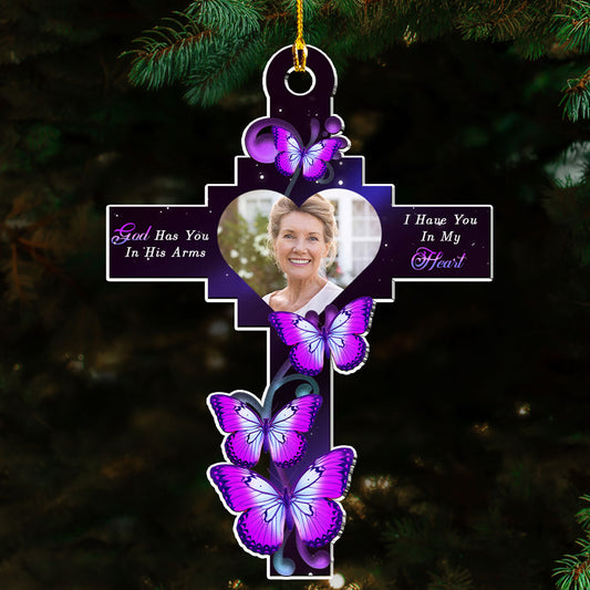 God has you - Personalized Custom Photo Acrylic Ornament