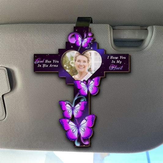 In My Heart Forever - Personalized Custom Car Visor Clip