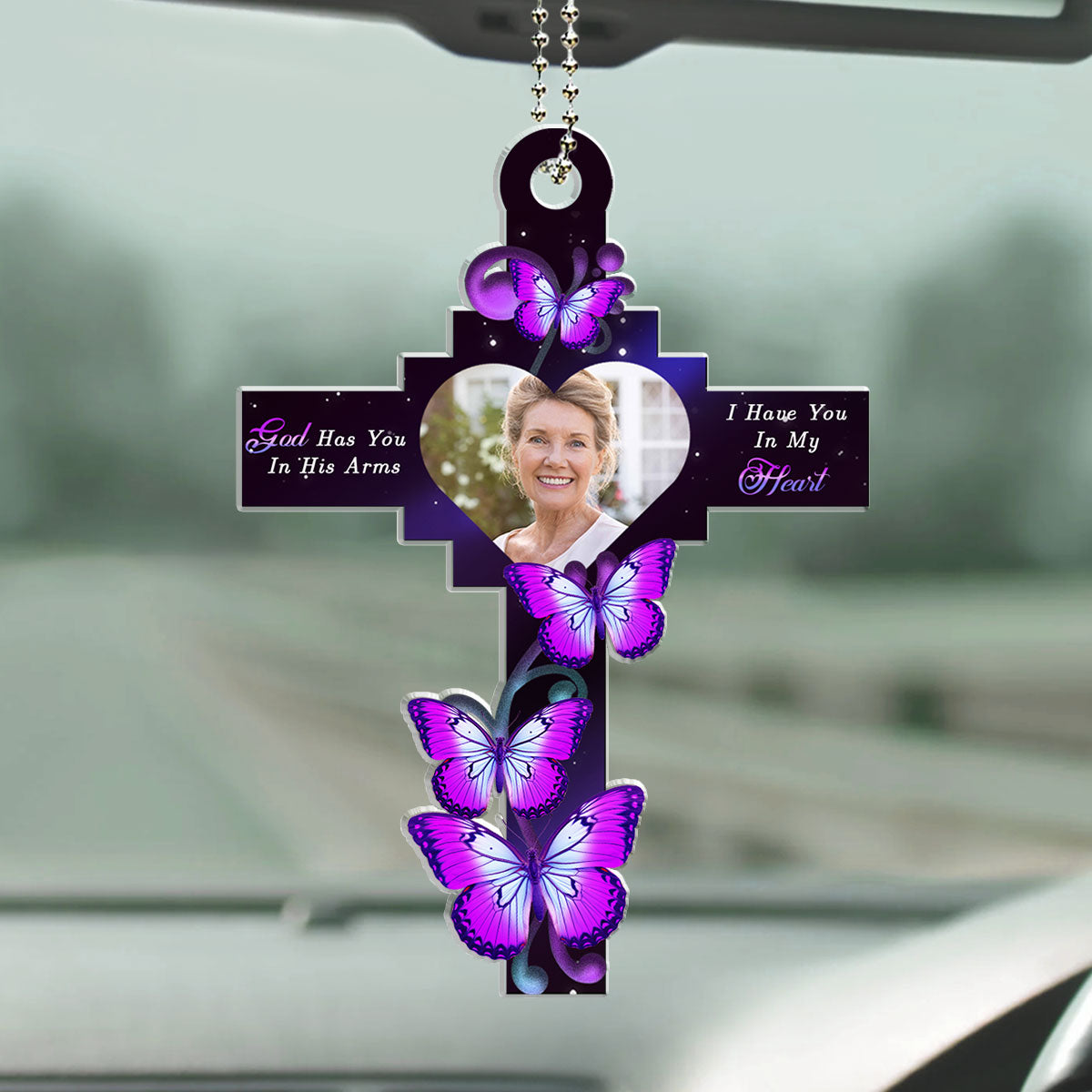 God Has You  - Personalized Custom Car Ornament