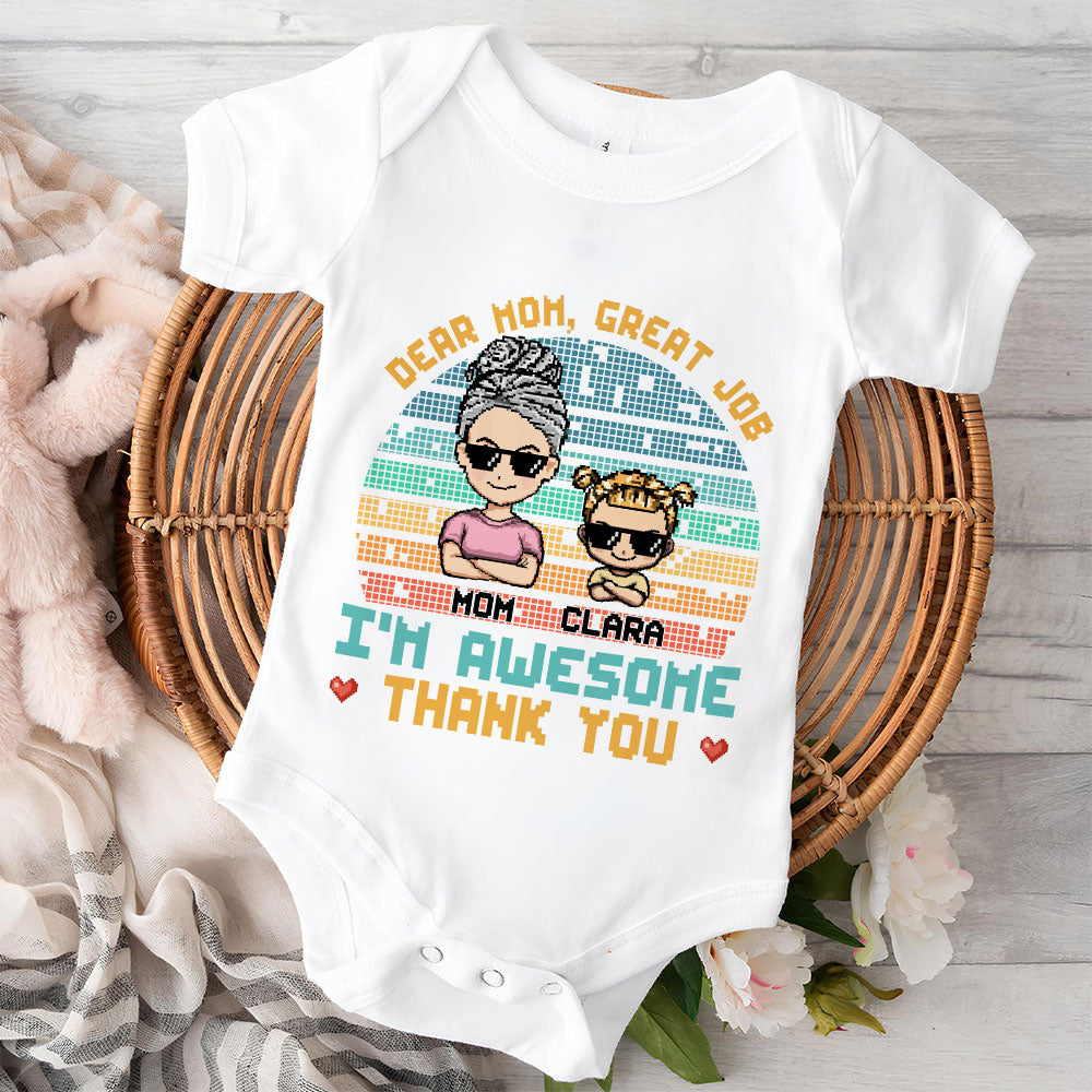 Dear Dad I Am Awesome - Personalized Custom Baby Onesie