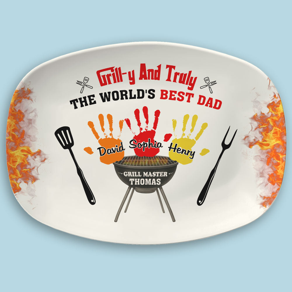 Grilly Love Dad - Personalized Custom Platter