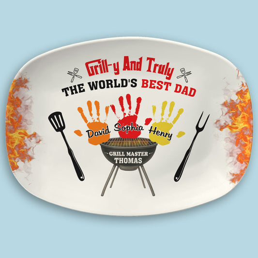 Grilly Love Dad - Personalized Custom Platter