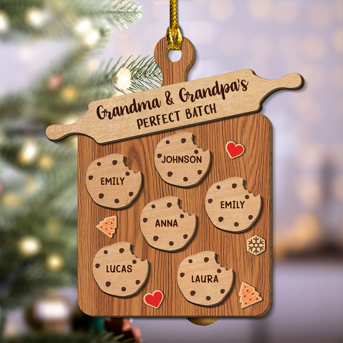 Perfect Batch Parents - Personalized Custom Freeshape 2-Layered Wood Ornament