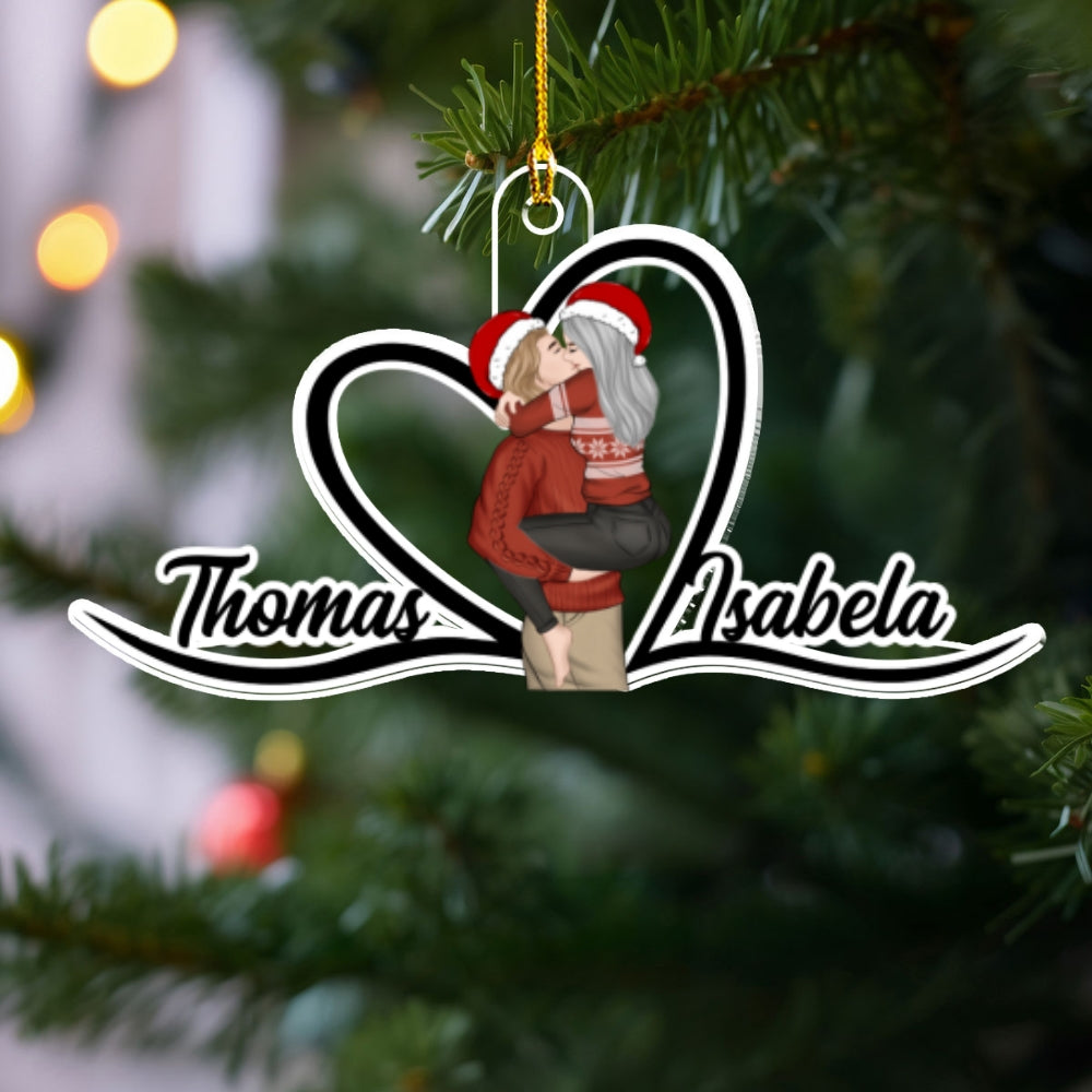 Together In Love - Personalized Custom Acrylic Ornament